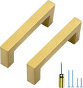 Gold Cabinet Pulls 3 Inch Brushed Brass Kitchen Hardware Q1667