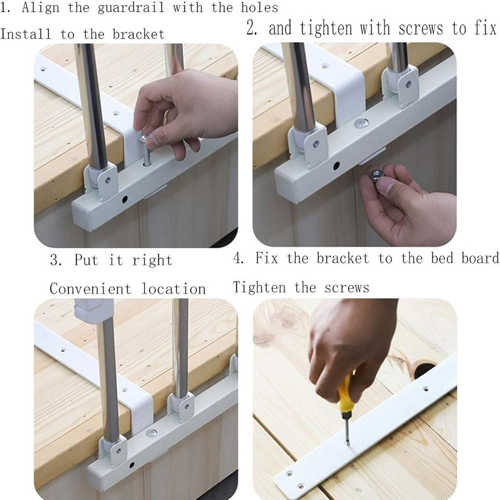 Safety Side Rail for Adults Kids Handicap Medical Bed Assisting Rails (95x40cm) M785894