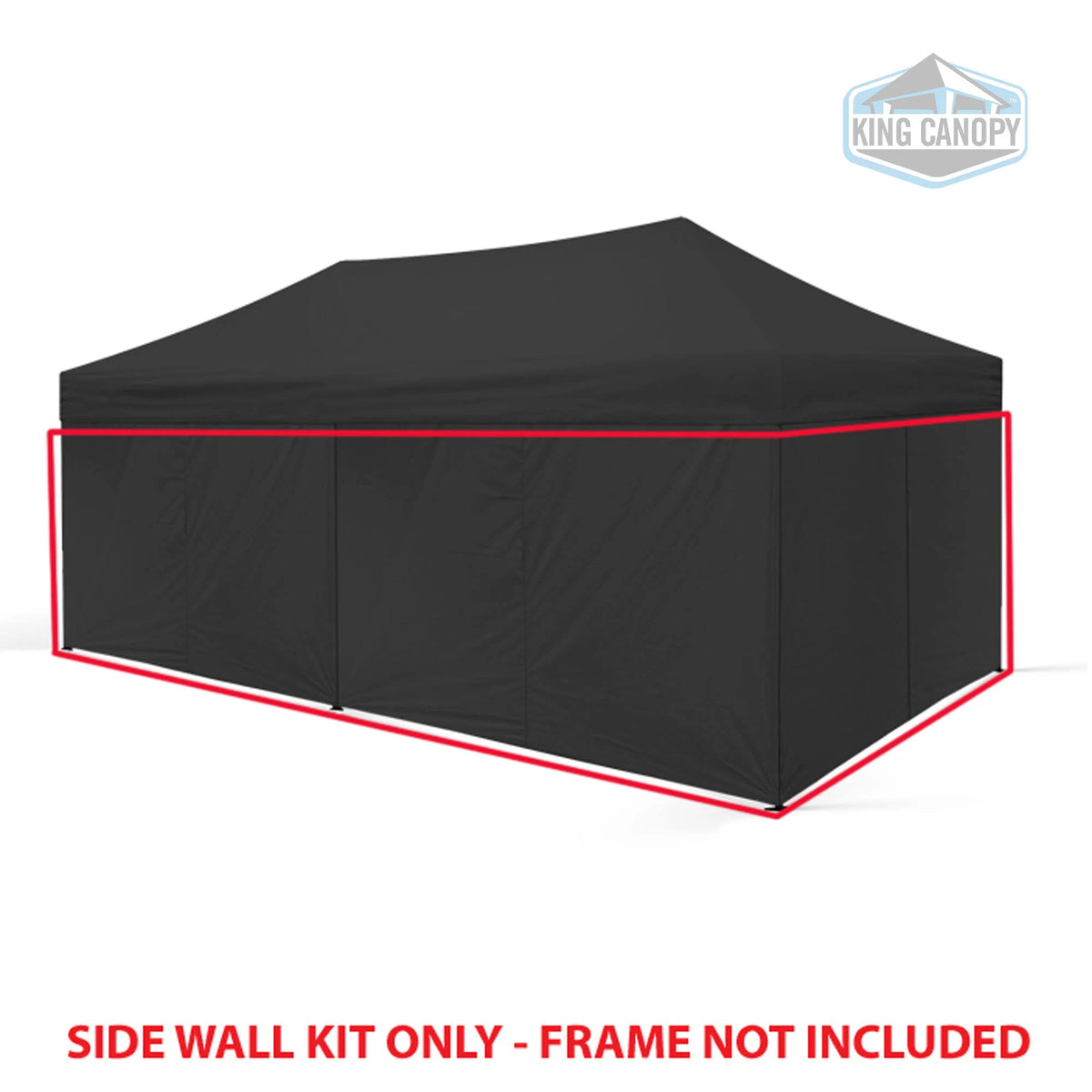 Black 10x20 Side Walls 6 Pack G27855