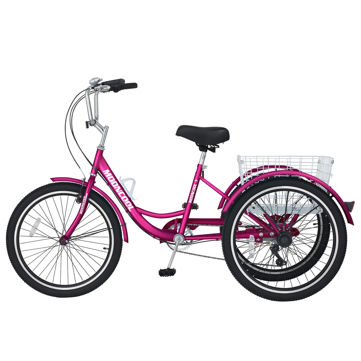 3 Wheel Folding Tricycle 7 Speed Adult Trike P4642