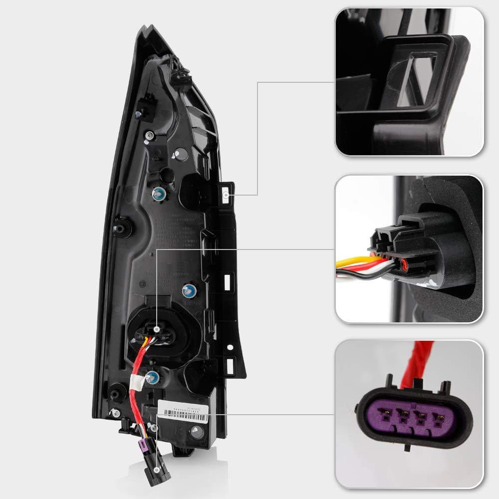 Black Housing LED Tail Lights Assembly G342793