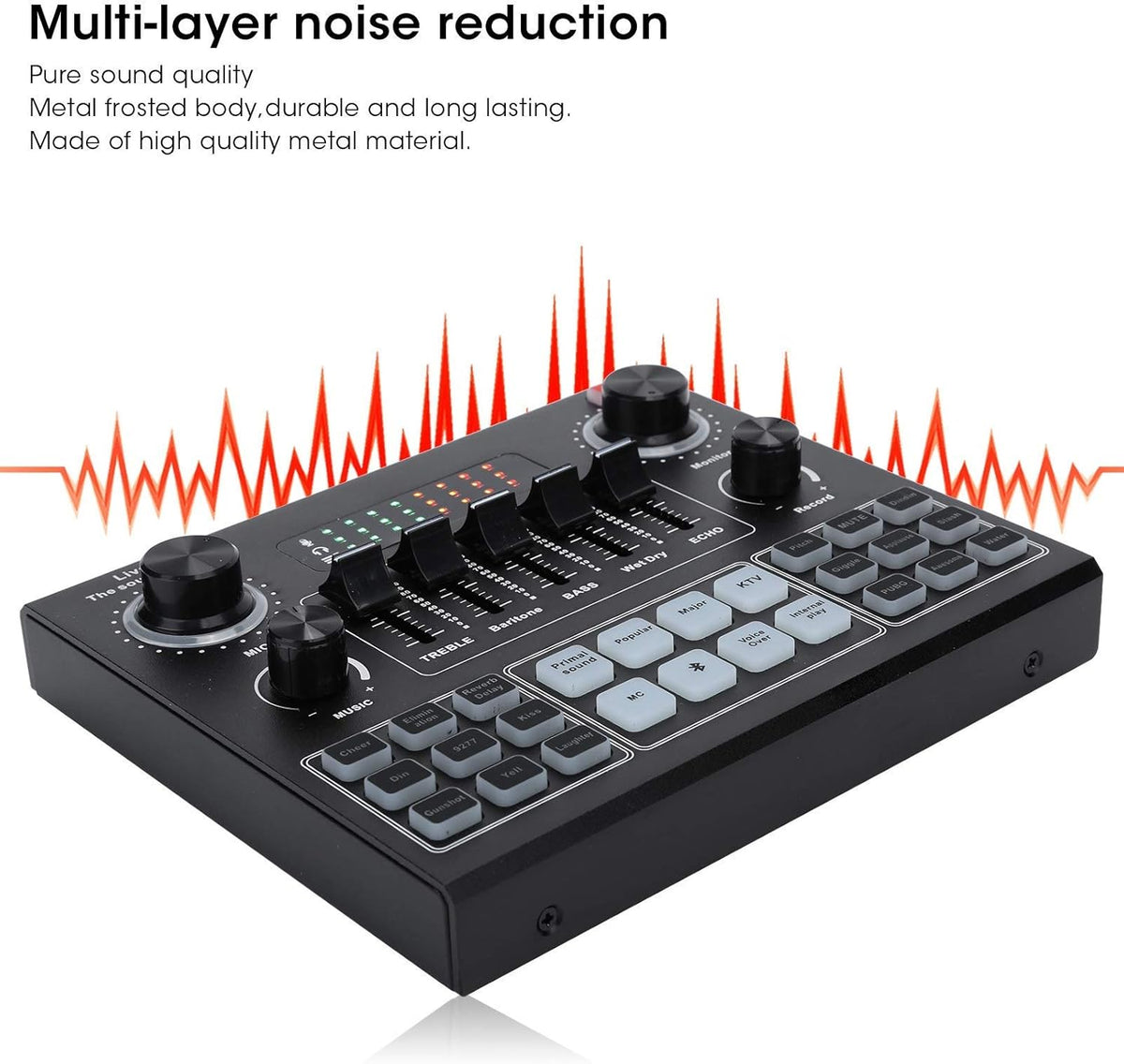 Bluetooth Sound Card Audio Mixer with Voice Change S617071