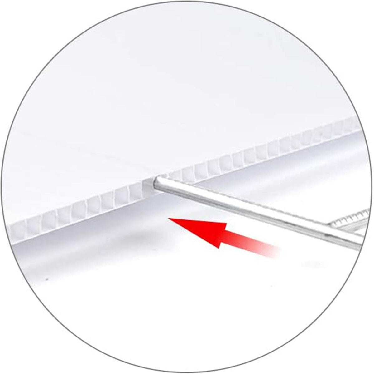 100 Pack Double Sided Plastic Yard Signs with Metal Stakes D777