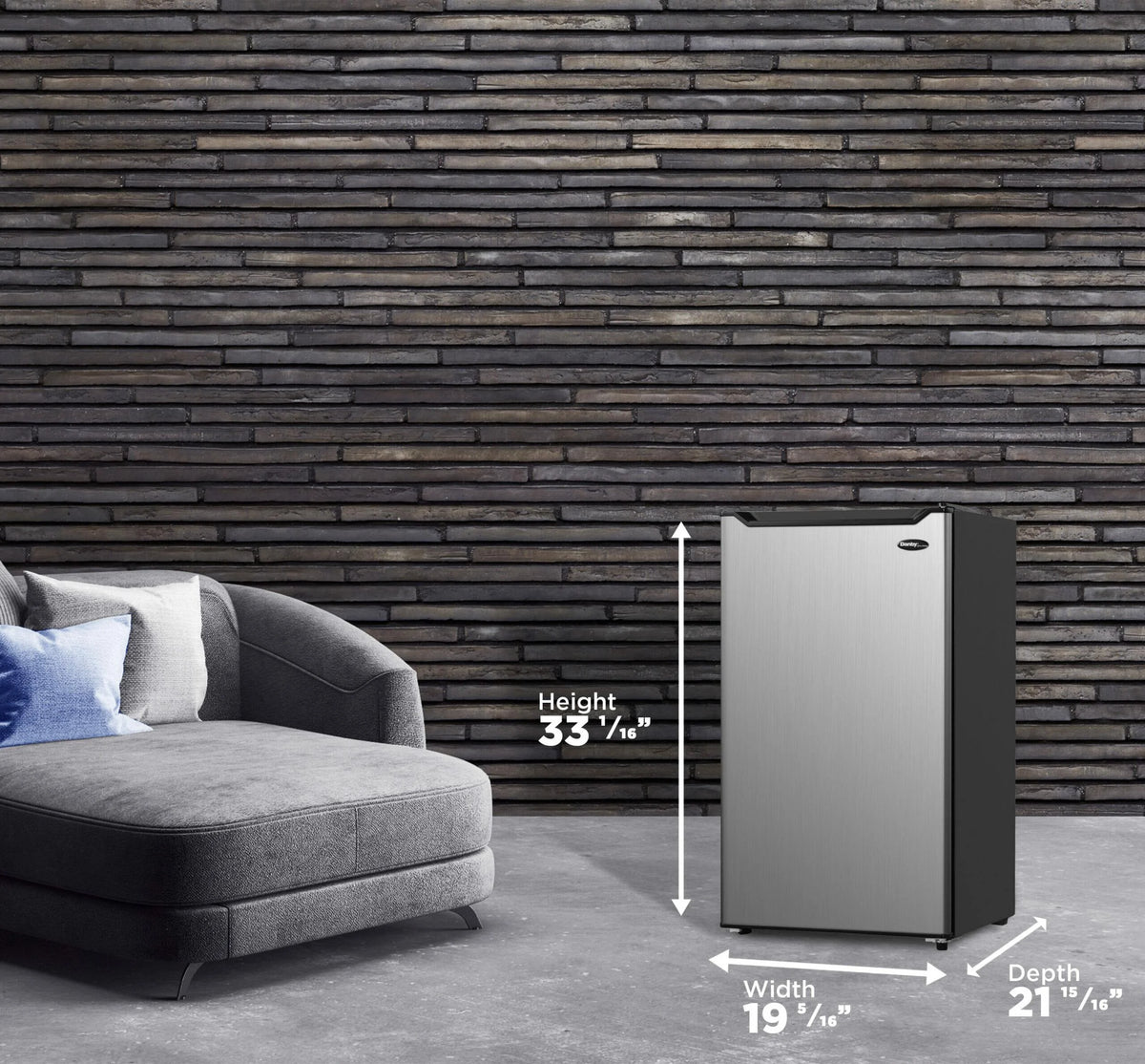 4.4 cu. ft. Compact Refrigerator Spotless Steel R886635