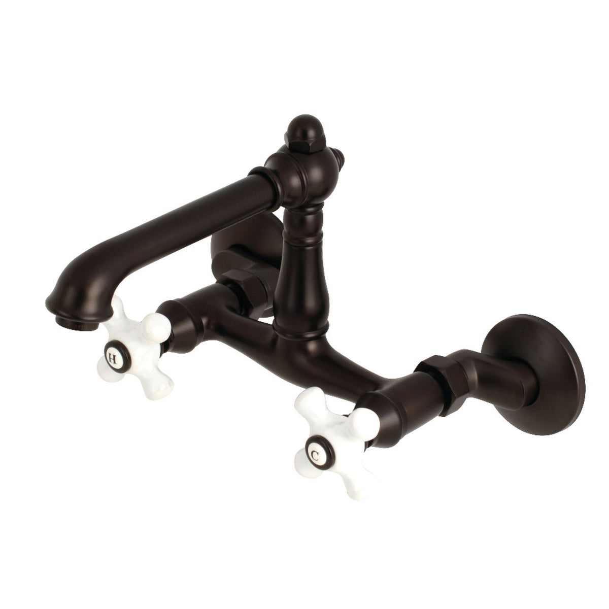 Oil Rubbed Bronze Wall Mount Kitchen Faucet Z614