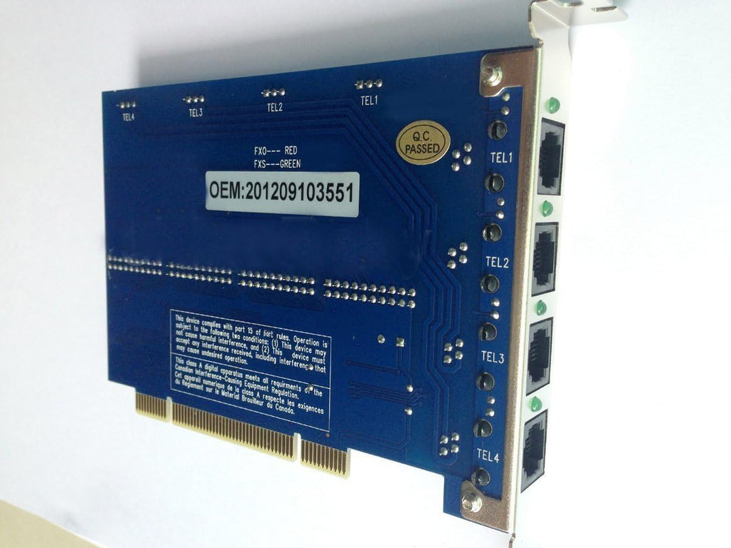 4 FXO Ports Analog Asterisk Card PCI M300115