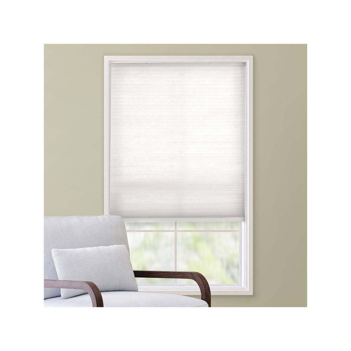 Cordless Cellular Shade, White, 27.5x22 Wide V784