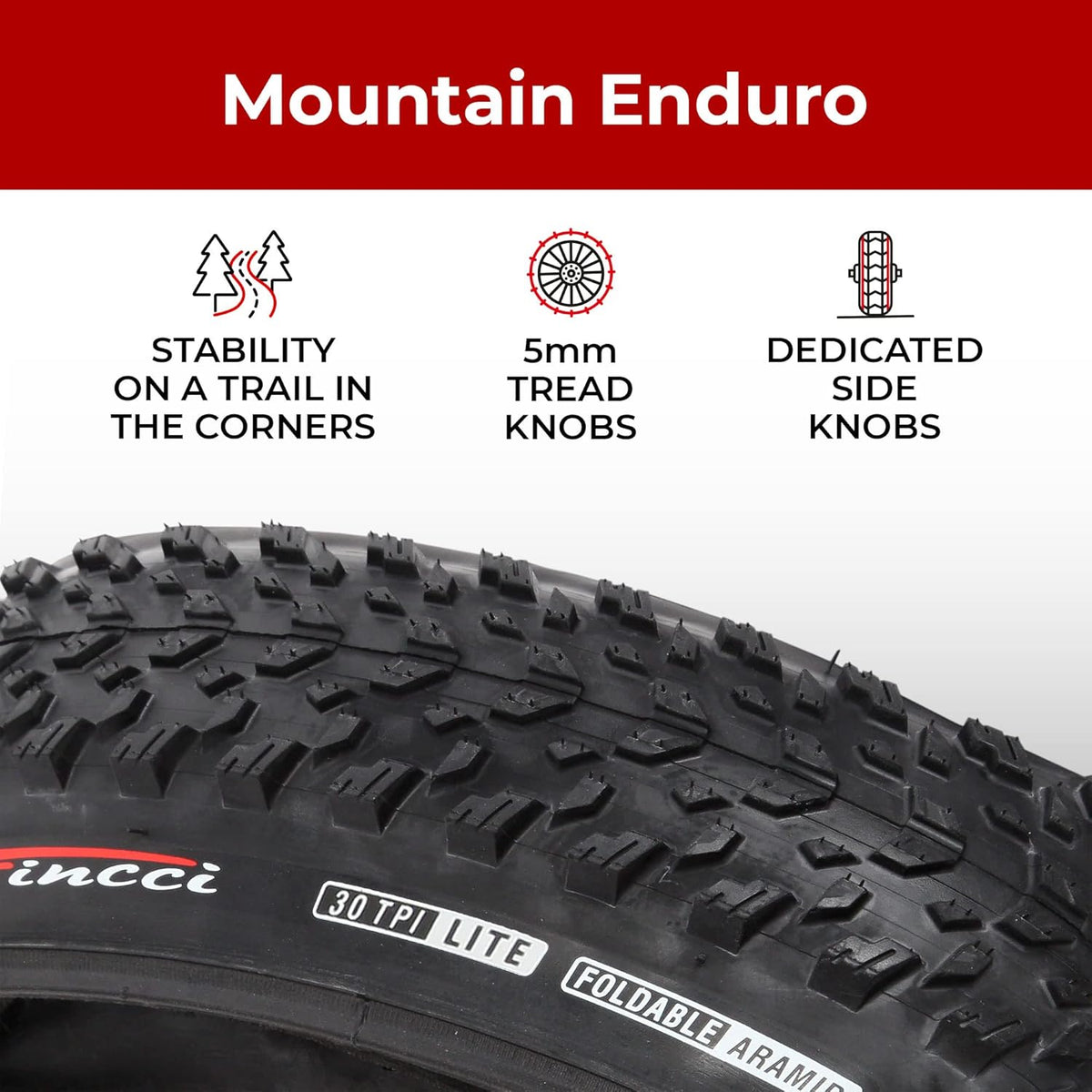 Pair 27.5 x 2.10 Inch Foldable MTB Bike Tires X109789