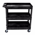 Black 3 Shelves Tub Cart F535