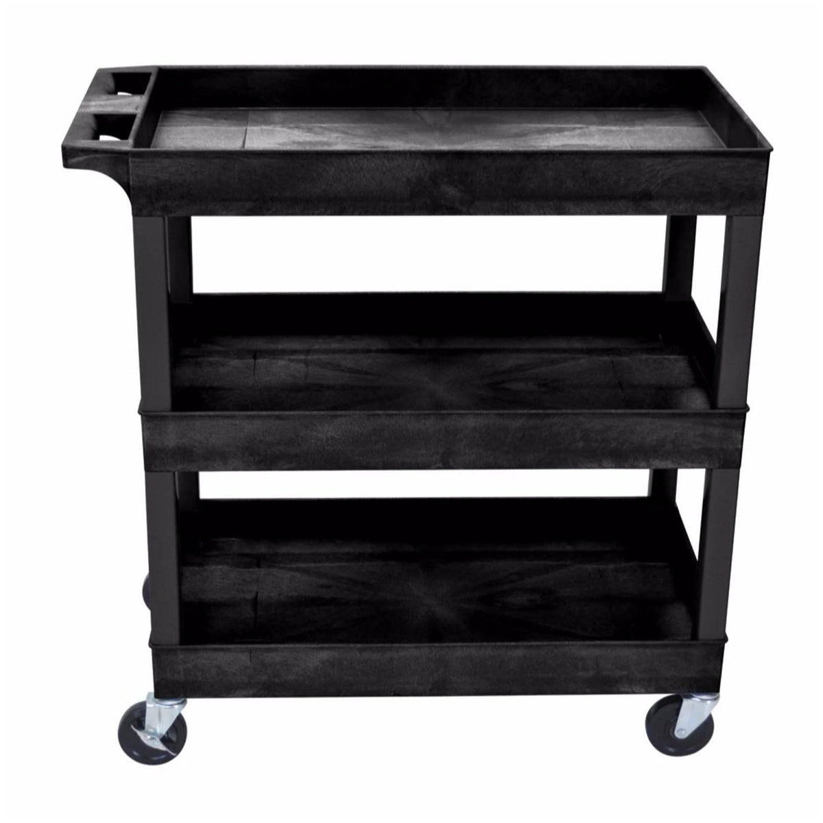 Black 3 Shelves Tub Cart F535