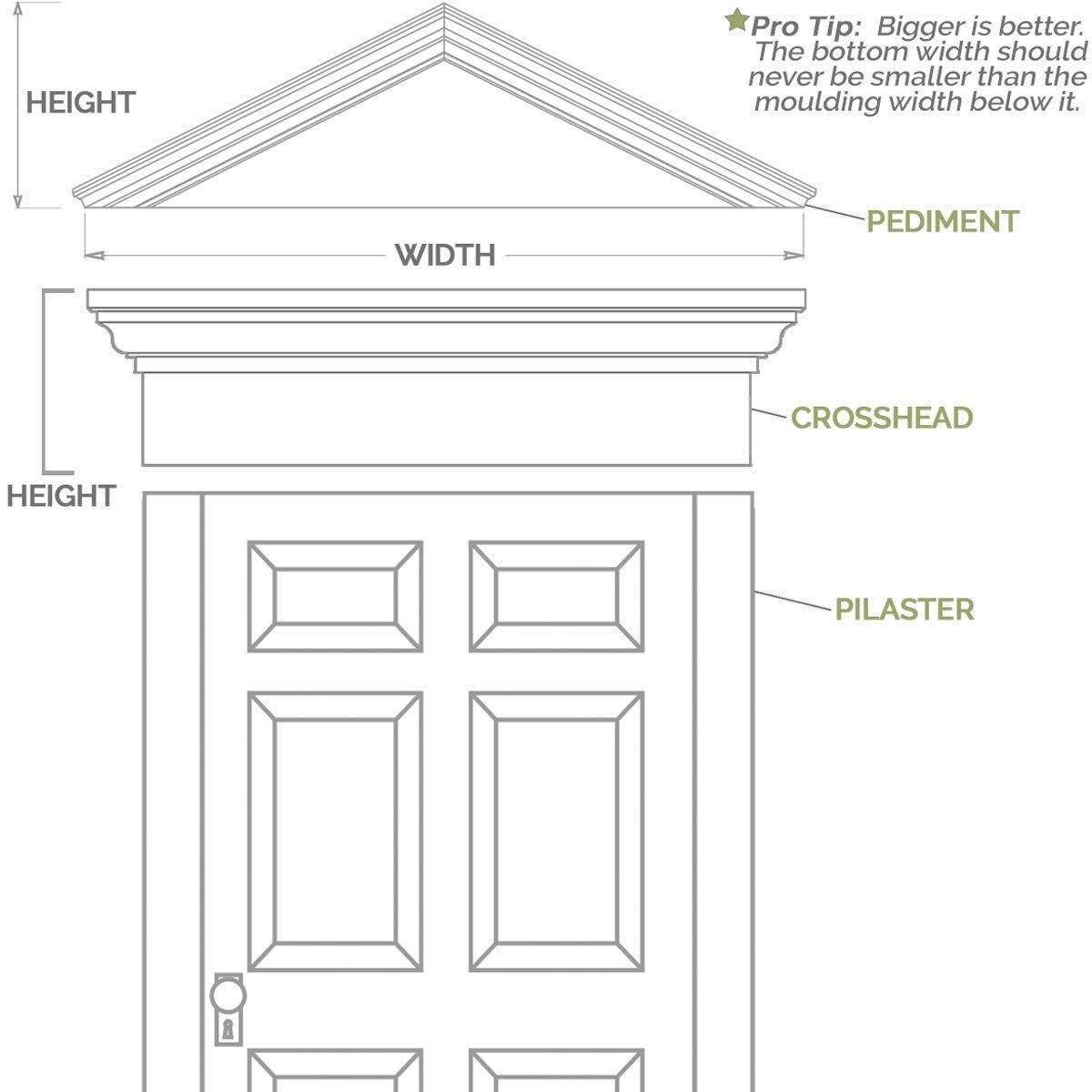 6x22W x 90x22H x 2x22P Flat Panel PVC Pilaster (Pair) G1260