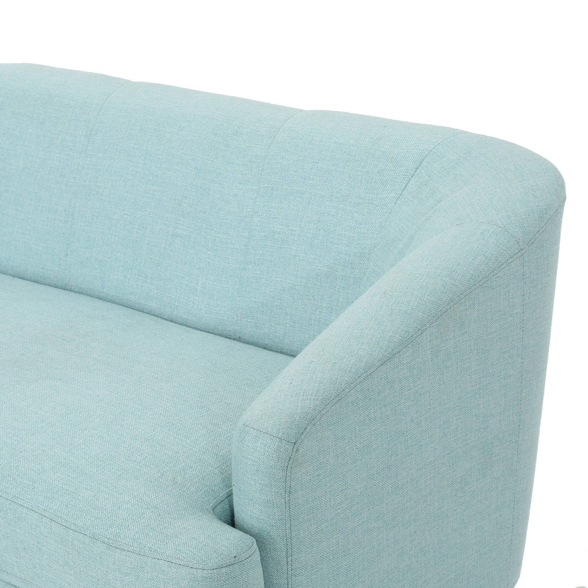 Dark Grey Fabric Loveseat V681376