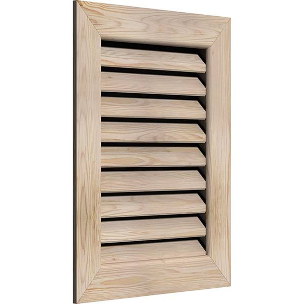 28-in W x 22-in H Vertical Gable Vent Unfinished Smooth Pine N898