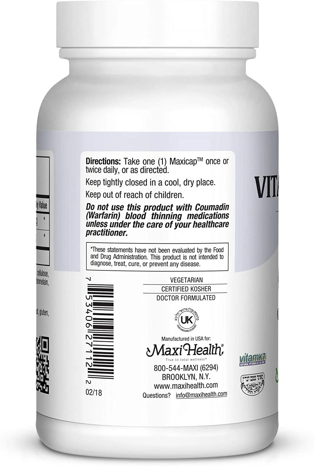 Vitamin K-Max 120 Count B46900