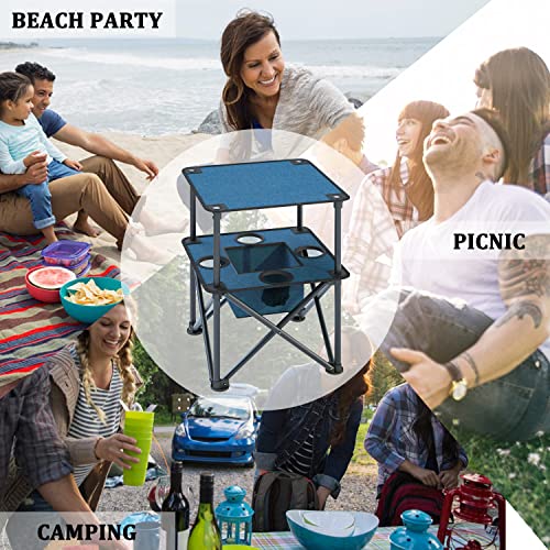 Folding Camping Table with 4 Cup Holders and Travel Bag N113484