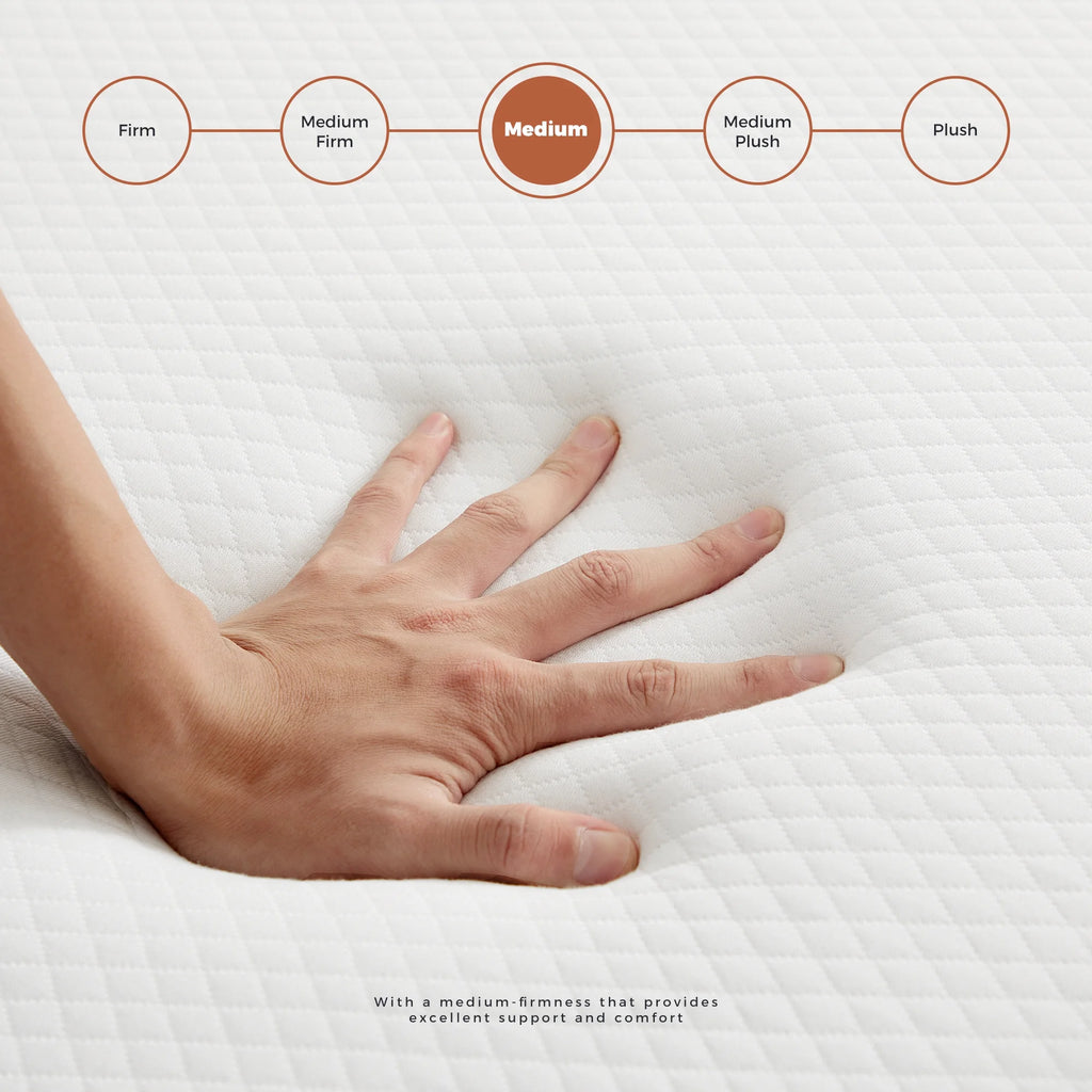 4 inch Tri-fold Memory Foam Mattress Topper with Washable Cover U68402