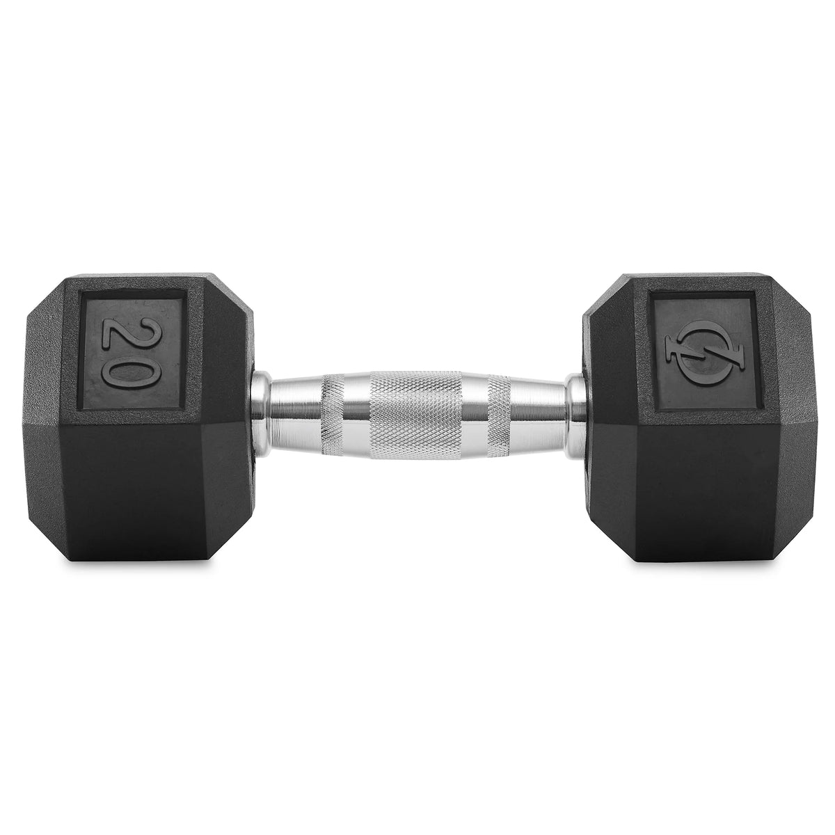 45 lb Pair Rubber Coated Hex Dumbbell W675
