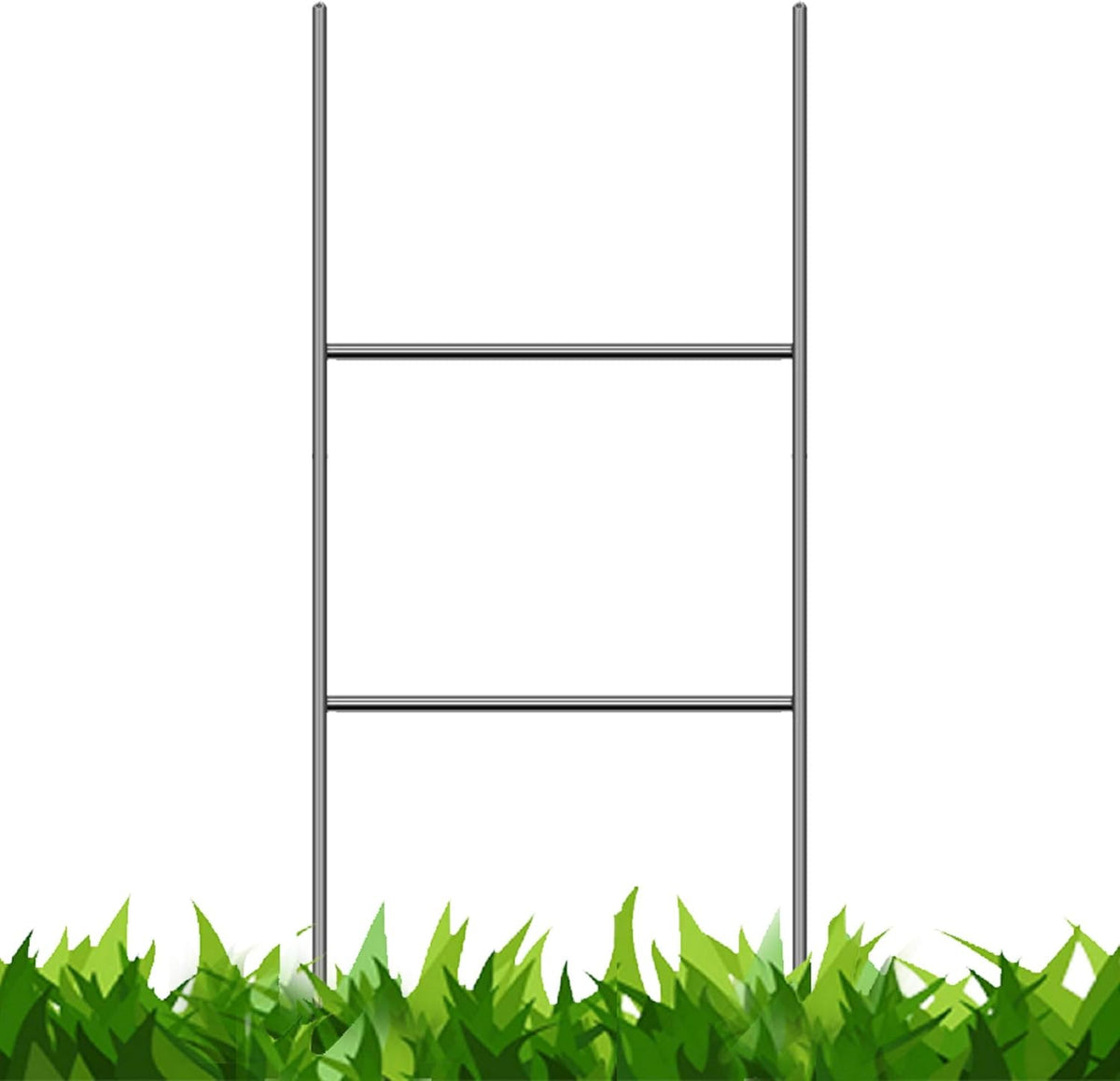 100 Pack Double Sided Plastic Yard Signs with Metal Stakes D777