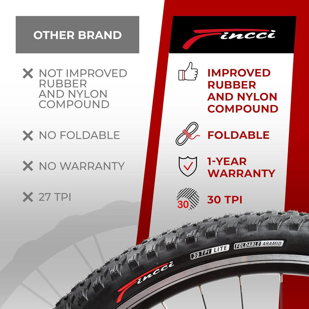 Pair 27.5 x 2.10 Inch Foldable MTB Bike Tires X109789