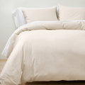 Full/Queen Supima Washed Sateen Duvet & Sham Set Natural B913