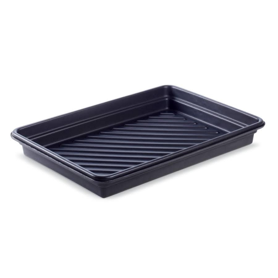 Utility Containment Tray, 17-gal Sump Capacity, 40 x 28 x 5 Inches, Black H5726