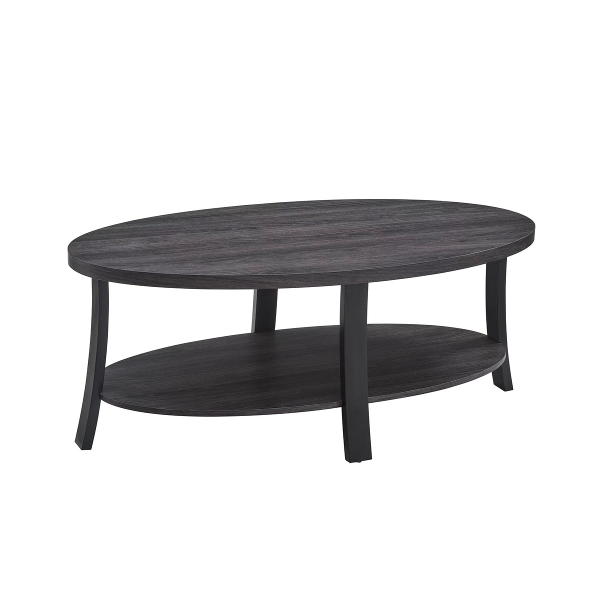 Oval Wood 3-Piece Coffee Table Set U221845
