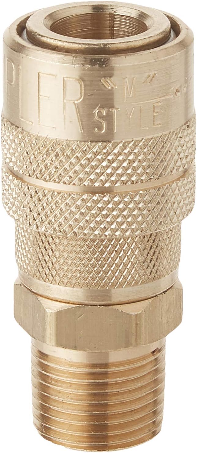 3/8" MNPT M Style Coupler - Box of 10 U49026