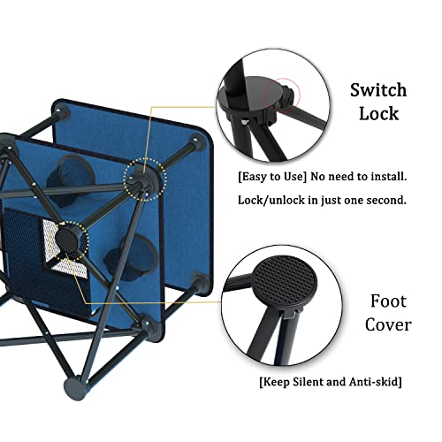 Folding Camping Table with 4 Cup Holders and Travel Bag N113484