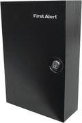 Steel Wall Mount Key Cabinet, 0.15 Cubic ft, Black, Pack of 2 Q814