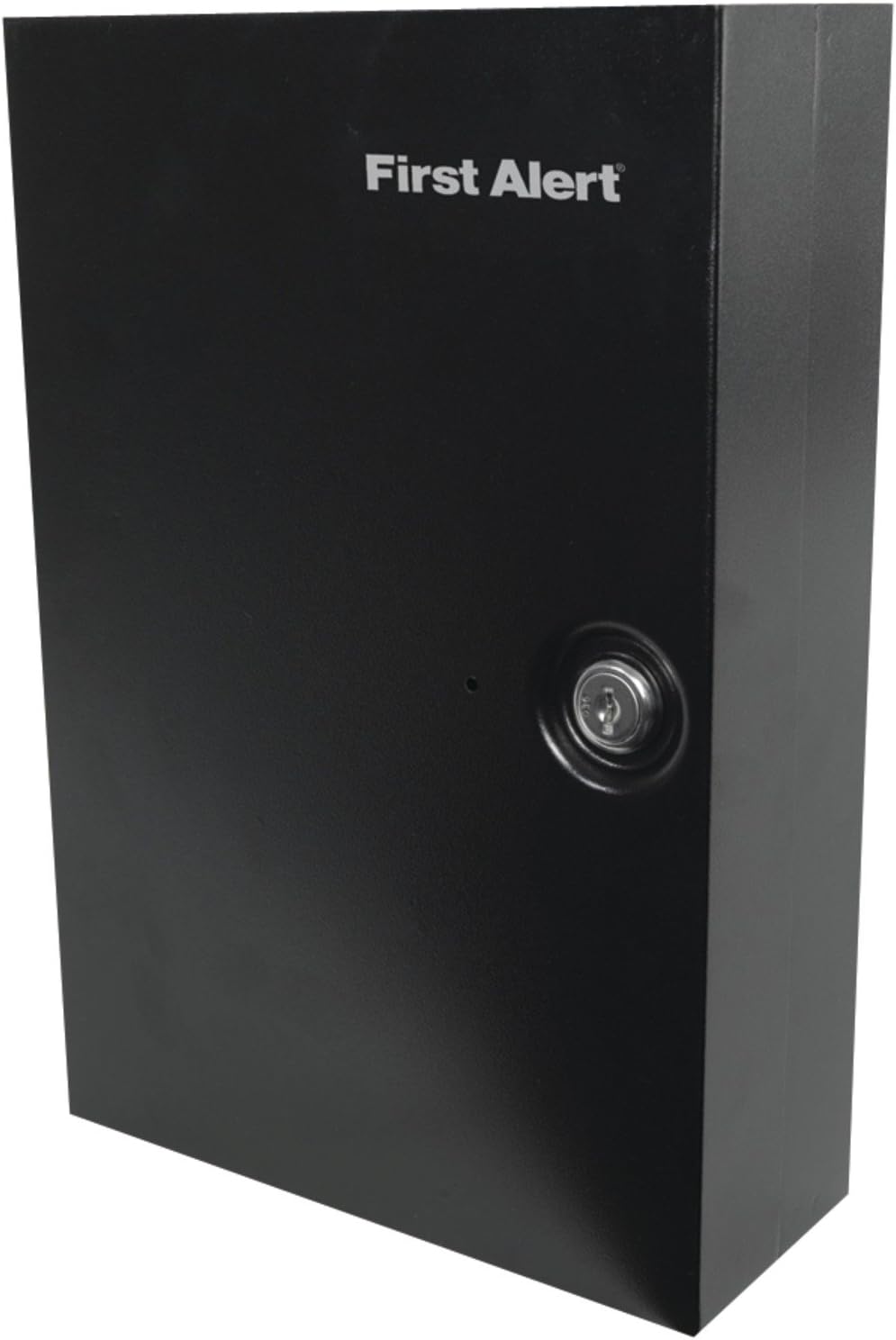 Steel Wall Mount Key Cabinet, 0.15 Cubic ft, Black, Pack of 2 Q814