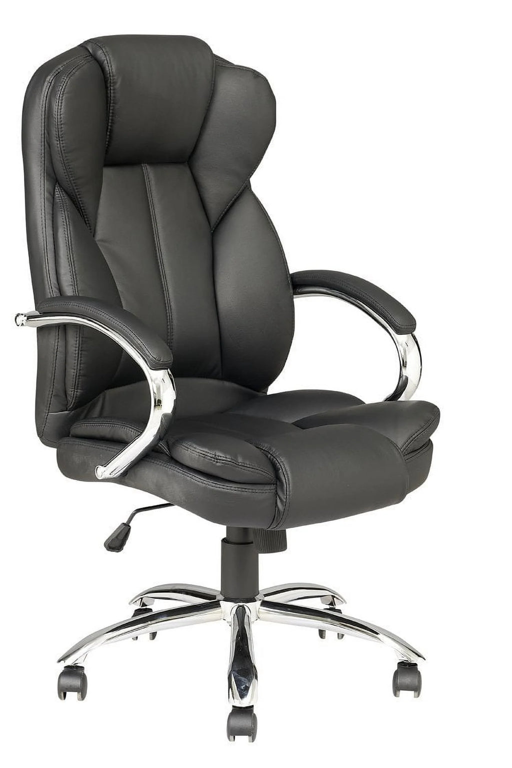Black Ergonomic High Back PU Leather Office Chair with Lumbar Support O90376
