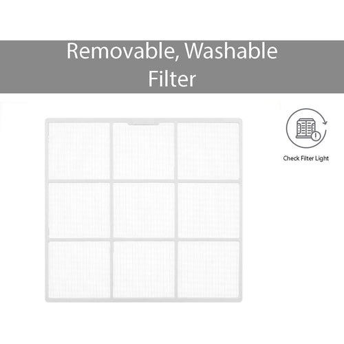 11,500/12,000 BTU 230V Window Air Conditioner with Supplemental Heat U72183