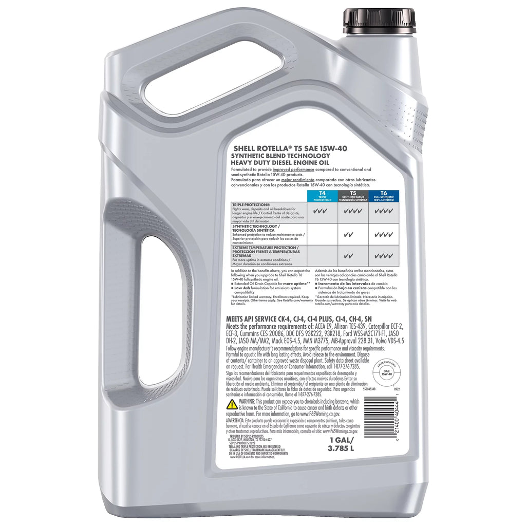 15W-40 Synthetic Blend Diesel Engine Oil M3476