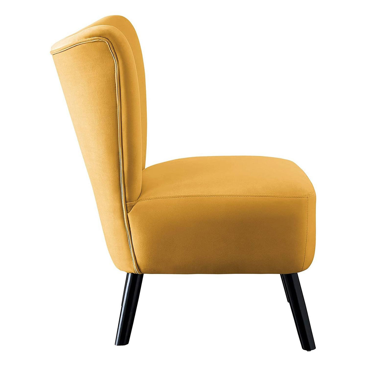 Yellow Velvet Accent Chair P823931