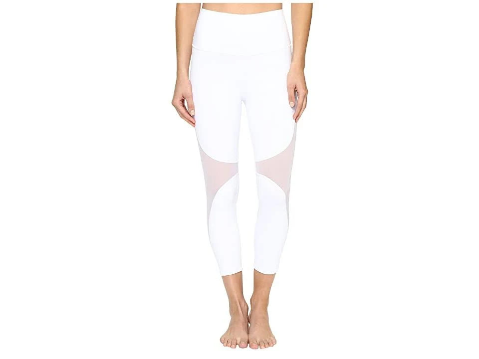 High-Waist Yoga Capris White Xxs R592