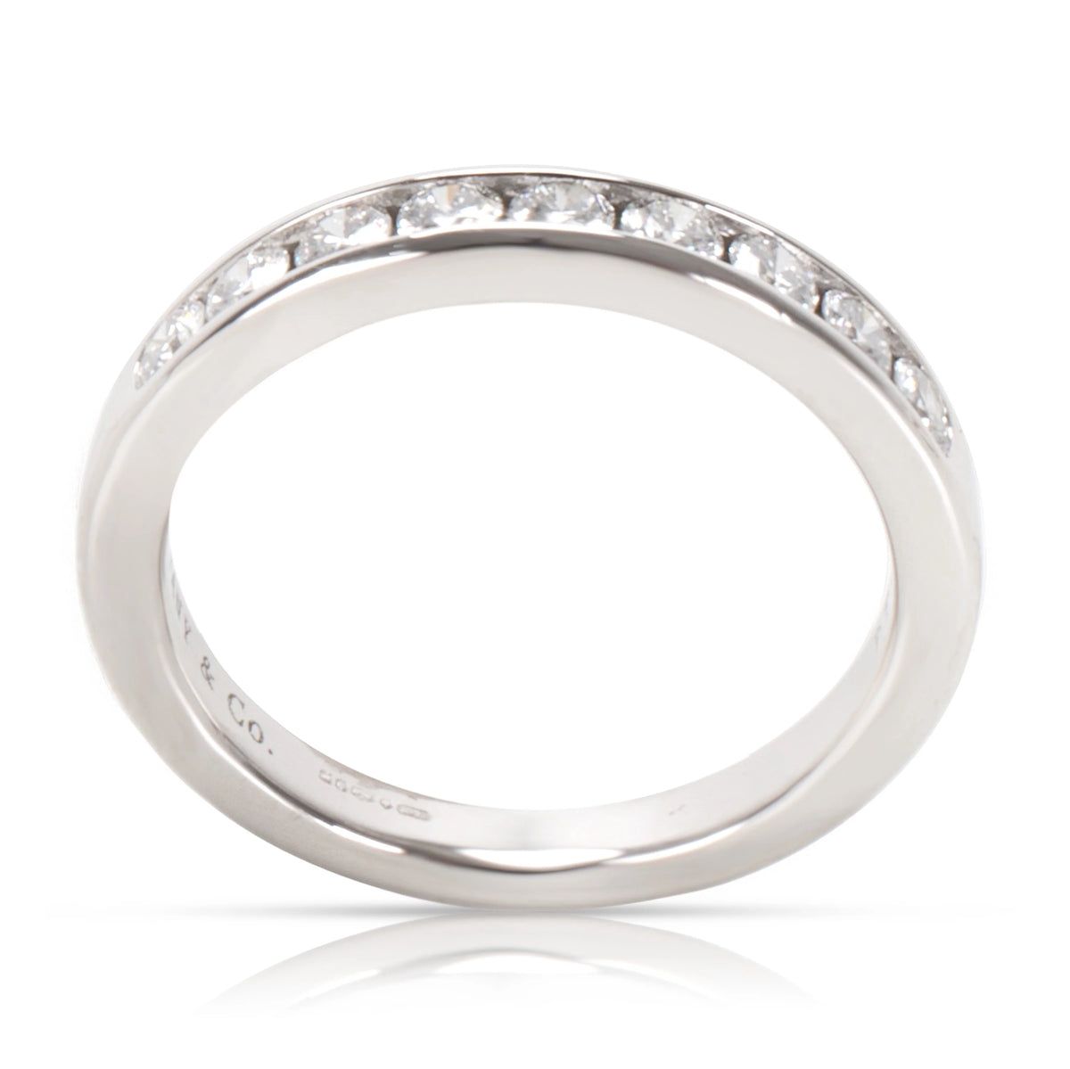 Platinum 9 Diamond Wedding Band 1/3 Ctw Pre-Owned S484