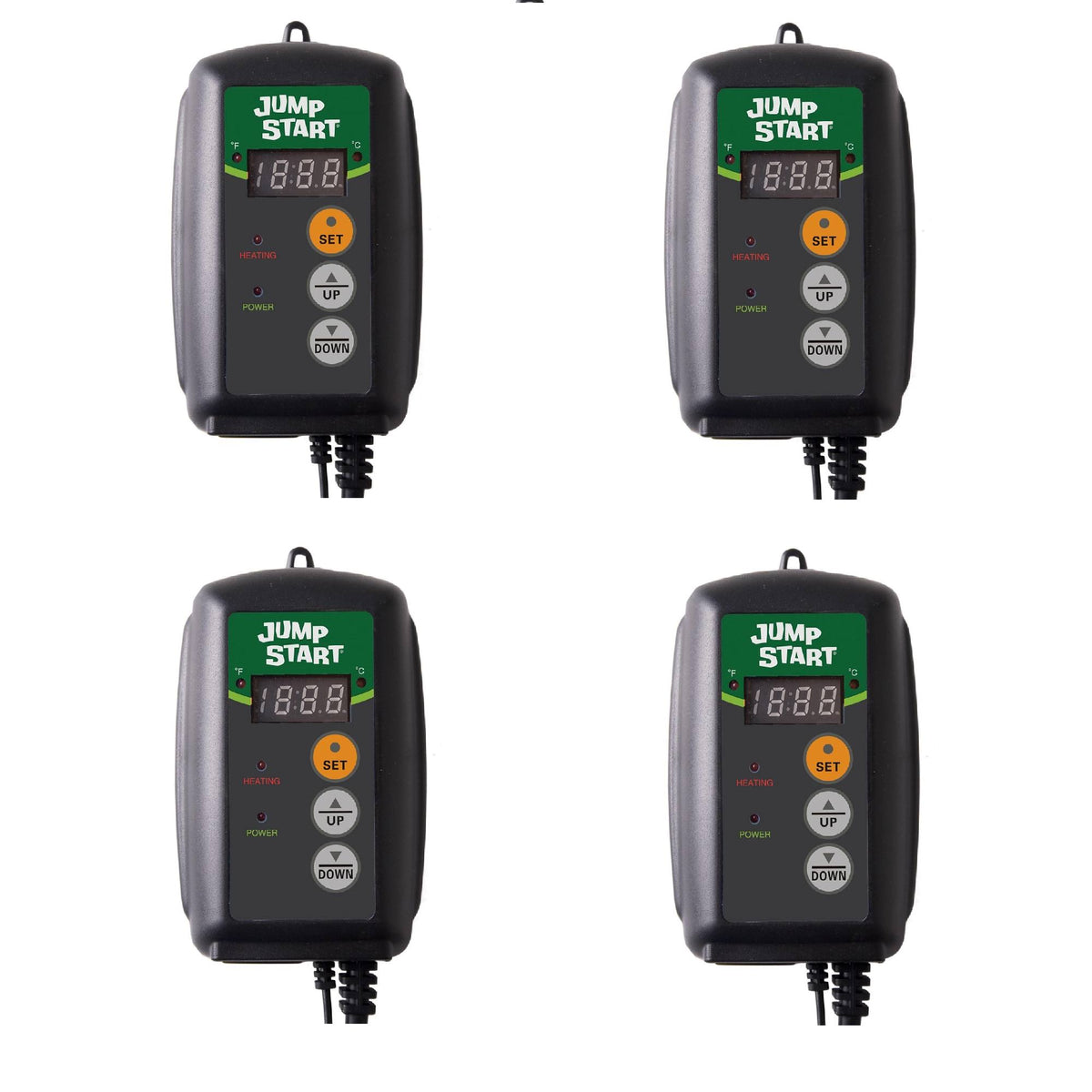 Hydroponic Seedling Heat Mat Digital Temperature Controller (4 Pack) L746378