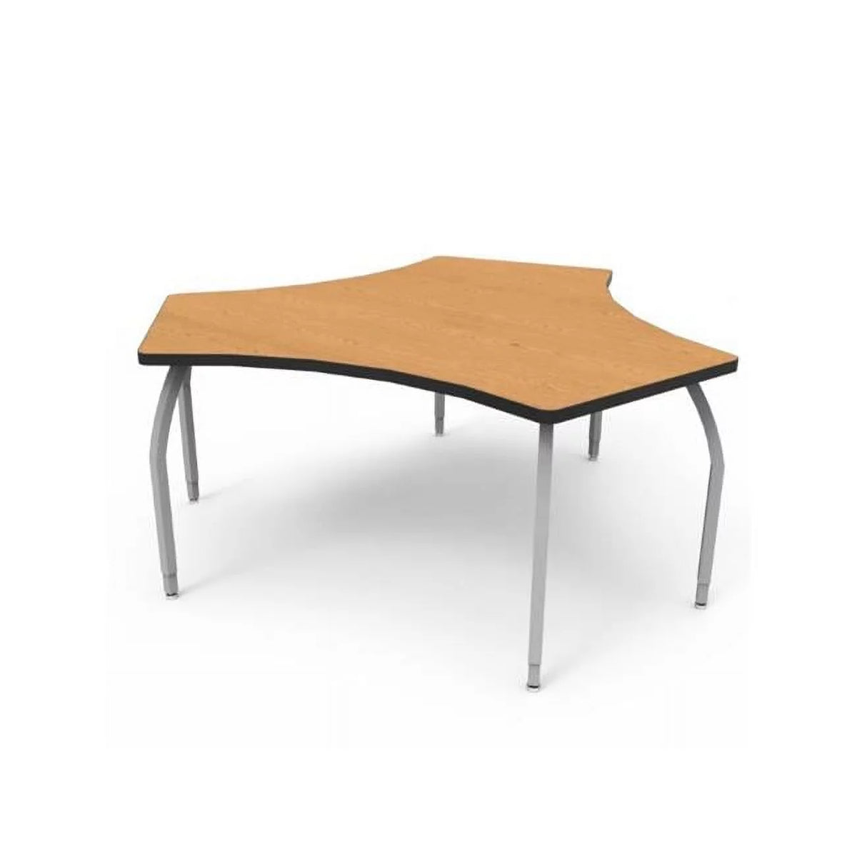 Oak Laminate Table with 4 Adjustable Legs E7332