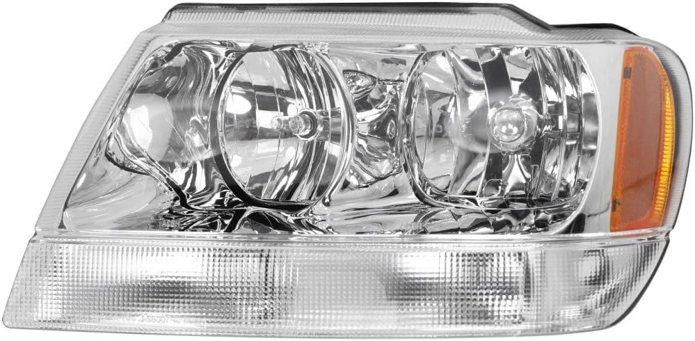 Headlight Assembly for Jeep Grand Cherokee 1999-2004 Pair Driver and Passenger Side Q279700