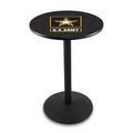 Black Wrinkle 42 inch Pub Table E53882