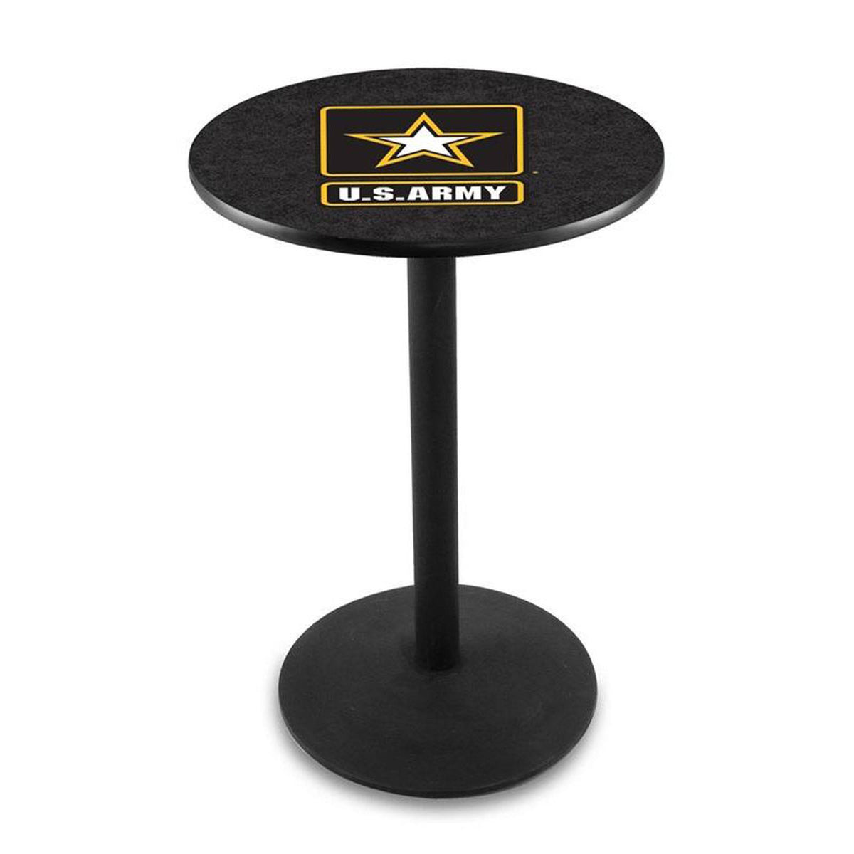 Black Wrinkle 42 inch Pub Table E53882