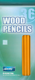 36ct. #2 Wood Pencils, Unsharpened, Case Pack of 48 H42048