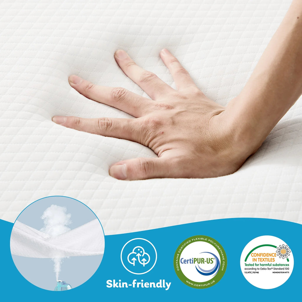 4 inches Tri-Fold Memory Foam Mattress with Cover O88699