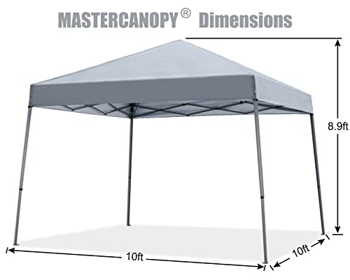 Portable Pop Up Canopy Tent 10x10 Blue L711620