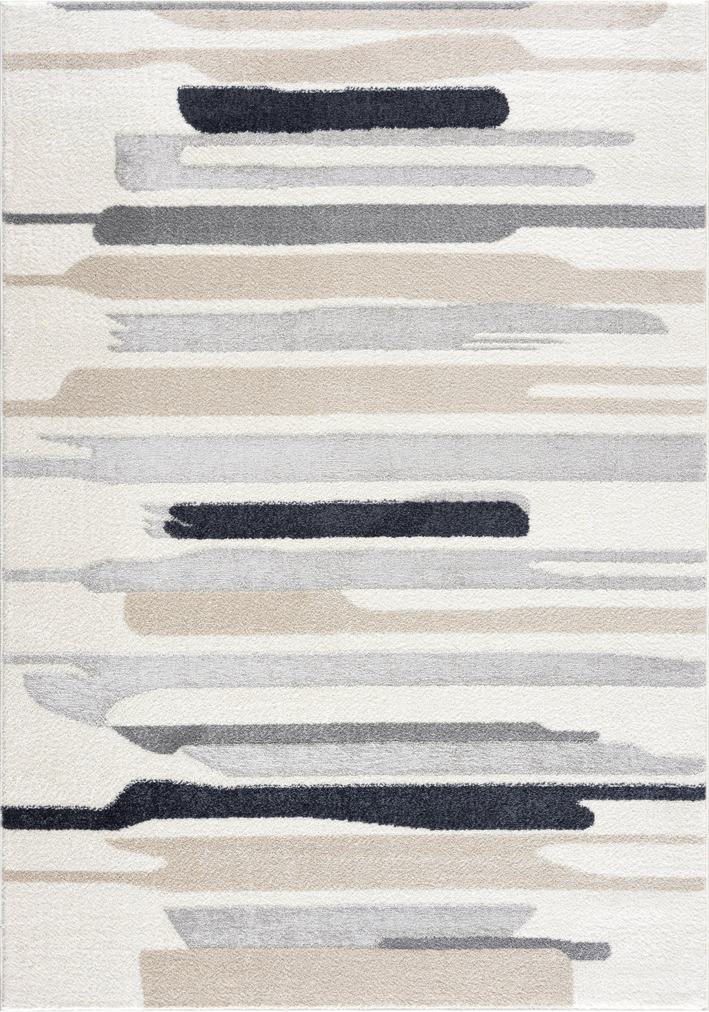 Cream Grey 6 x 9 Area Rug R92916