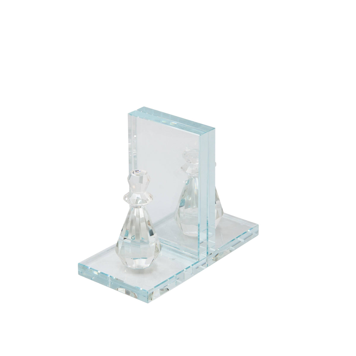 Crystal Chess Piece Bookends, Set of 2 Z486309