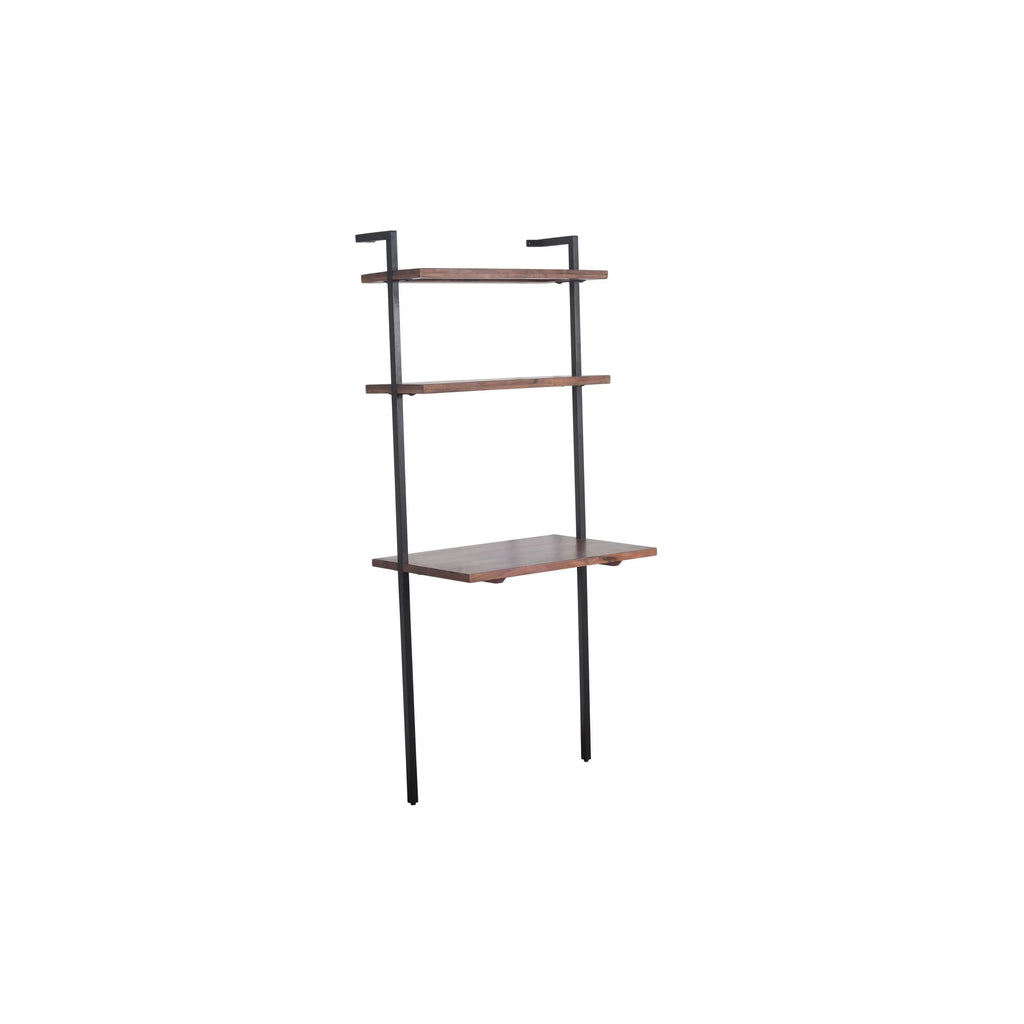 3 Tier Mango Wood Ladder Wall Shelf X549