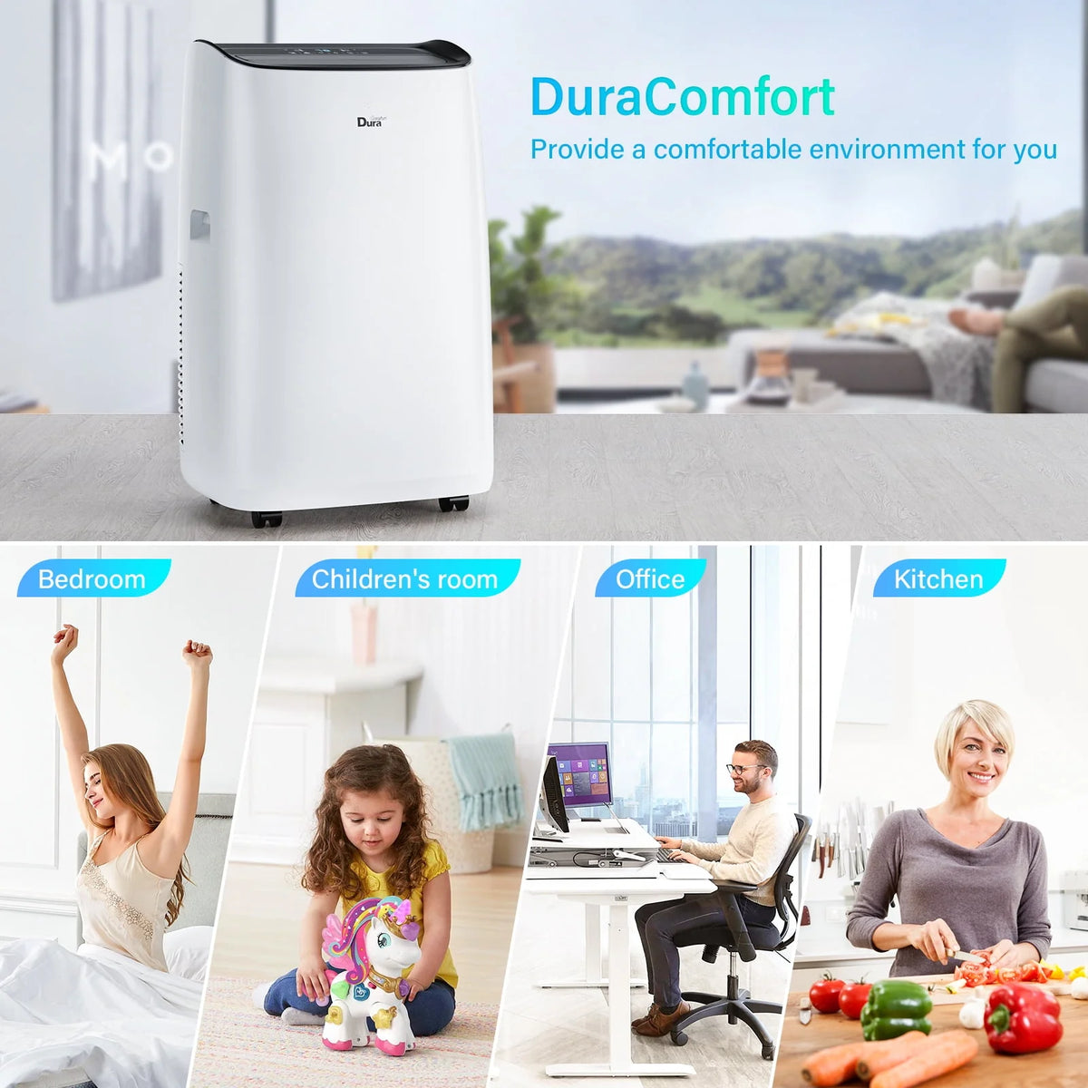 12000 BTU White Portable Air Conditioner M549
