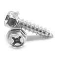 8-18 x 3/4 Sheet Metal Screw Phillips Hex Washer Head Type AB Low Carbon Steel Zinc Plated Pk 8000 I55505