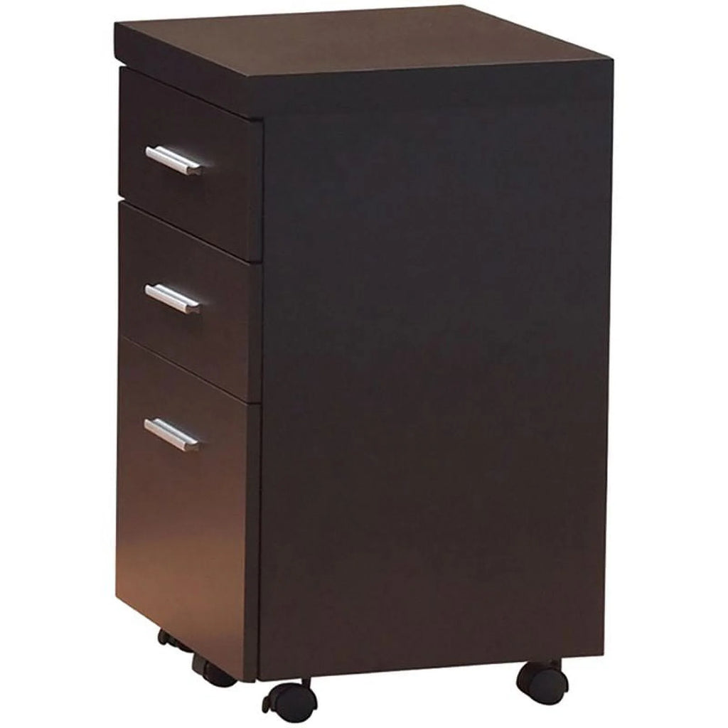 4 Piece Set with Desk Mobile File Cabinet Office Chair and Bookcase R9976